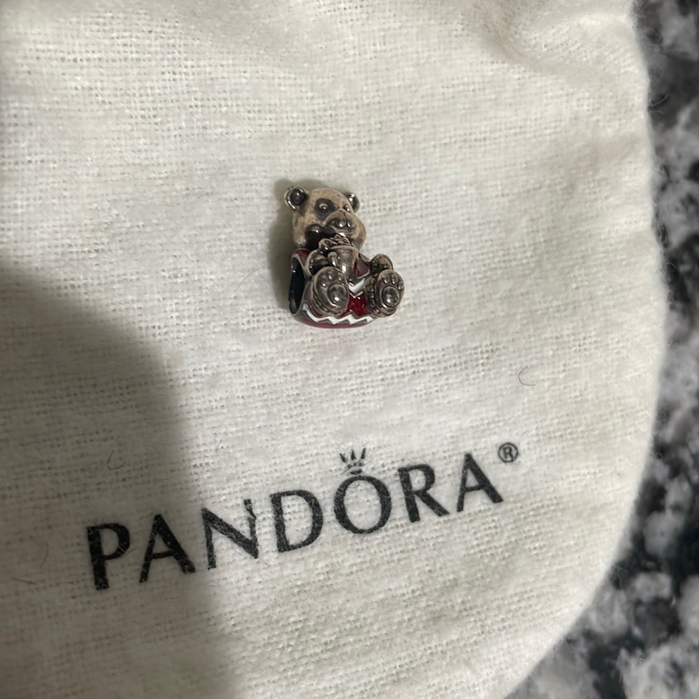 Christmas Pandora Bear Charm